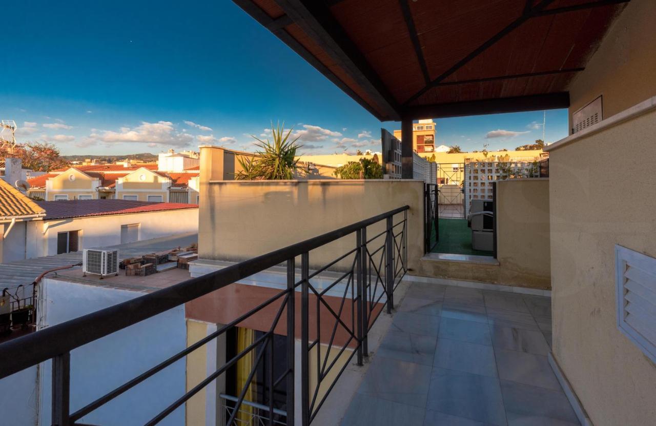 Modern Studio With Private Rooftop Terrace By Rems Malaga Bagian luar foto