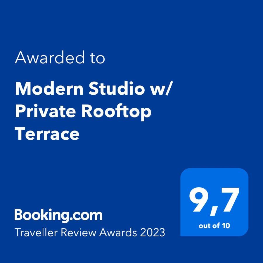 Modern Studio With Private Rooftop Terrace By Rems Malaga Bagian luar foto