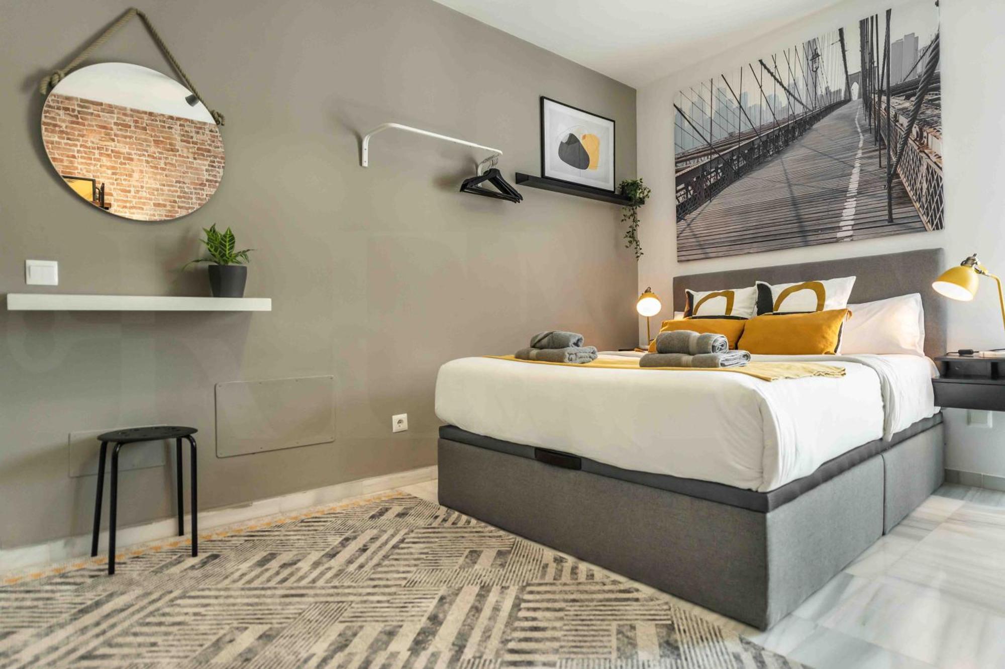 Modern Studio With Private Rooftop Terrace By Rems Malaga Bagian luar foto