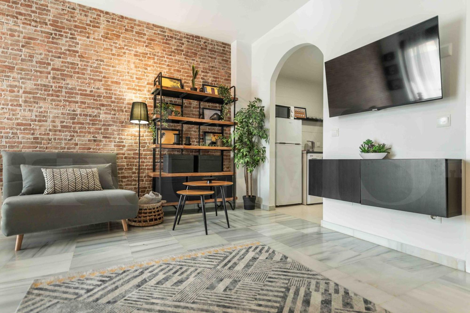 Modern Studio With Private Rooftop Terrace By Rems Malaga Bagian luar foto